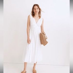 Madewell Sophia Smocked Midi Dress - Size S - LIKE NEW (worn once)